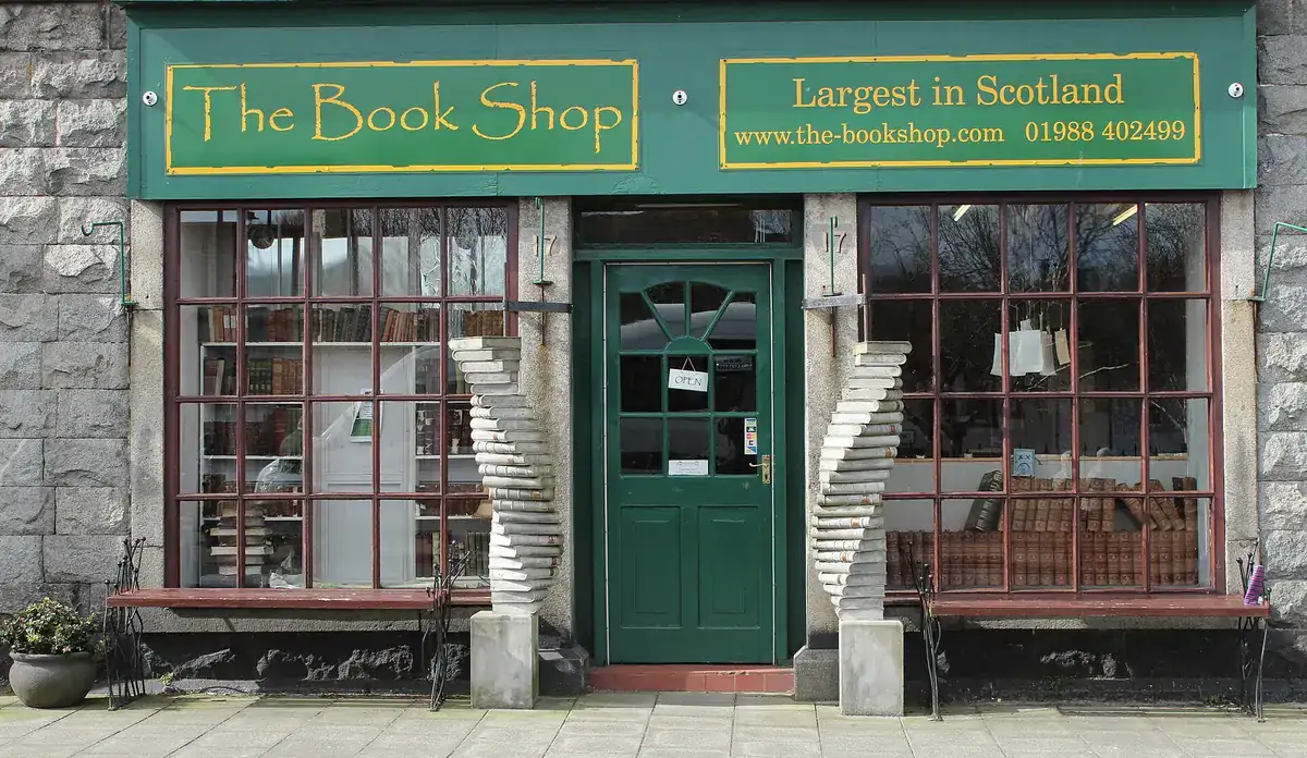 Una libreria di Wigtown, la città dei libri scozzese